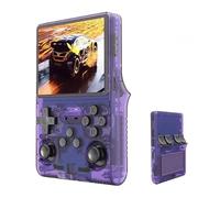 R40S Pro Retro Game Console,Portable Handheld Video Game Console ,3.5 inch IPS Screen with 256G Card &30000+ Games,Built in 45 Emulators,3800mAh Battery (viola-256g)