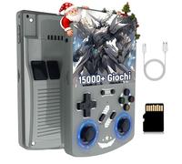R40XX Console di gioco portatile retrò,15000+ giochi,20 emulatori,console di gioco retrò,supporto per battaglie online a due giocatori,schermo IPS OCA da 4,2 pollici, Linux,4000 mAh (Grigio 64G)