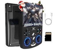 R40XX Console di gioco portatile retrò,20000+ giochi,20 emulatori,console di gioco retrò,supporto per battaglie online a due giocatori,schermo IPS OCA da 4,2 pollici, Linux,4000 mAh (Nero 128G)