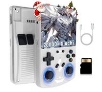R40XX Console di gioco portatile retrò,20000+ giochi,20 emulatori,console di gioco retrò,supporto per battaglie online a due giocatori,schermo IPS OCA da 4,2 pollici, Linux,4000 mAh (Bianco 128G)