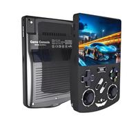 R40XX Console di gioco portatile retrò con schermo IPS da 4,2 pollici 64G integrato 18000+ giochi classici Open Source Linux System Lettore video tascabile portatile con batteria da 4000 mAh (nero)