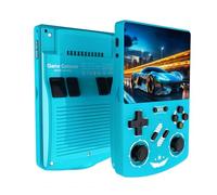 R40XX Console di gioco portatile retrò con schermo IPS da 4,2 pollici 64G integrato 18000+ giochi classici Open Source Linux System Lettore video tascabile portatile con batteria da 4000 mAh (blu)