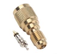 R410a Mini Split Valvola AC Adattatore HVAC Ricarica Vuoto Pollici a 1/4 5/16 SAE Ottone Raccordo con Nucleo per Depressore e Bassa Perdita Sw