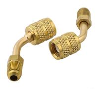 R410a per confezione da 2 1 HVAC 4 maschio SAE a 5 oltre 16 femmina SAE in ottone adattatore accoppiatore rapido sopra refrigerazione e AC split mini sistemi