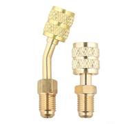 R410a per set di adattatori HVAC: 5/16 Sae femmina a quarto un maschio Sae ad angolo retto 45 ° ad angolo retto adattatori per porta di vuoto per sistemi AC senza condotti Mini-split B