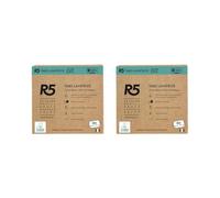 R5, Eco Tabs Lavatrice, 60 Pastiglie per Lavatrice, con Tensioattivi di Origine Vegetale, Senza Coloranti, Certificate Ecolabel, Made in Italy, 2 x 30 Pods