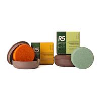 R5 Kit 1 Shampoo Idratante e 1 Docciaschiuma Nutriente, 2 Portasaponi