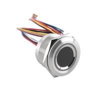 R503 Indicatore LED Ad Circolare Rotondo RGB Controllo LED DC3.3V MX1.0-6Pin Scanner Sensore Modulo Impronte Digitali Capacitivo, 19 mm
