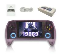 R50S Console di gioco portatile retrò,19869 giochi,console di gioco retrò 20+ emulatori,E-sistema open source,console emulatore portatile con schermo IPS OCA HD da 4,0 pollici,3000mAh (Viola 64G)