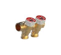 Collettore Giacomini componibile con rubinetti 3/4 x 1/2 M/F 2 attacchi R585CY062