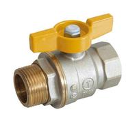 R734GAX004 R734GA Valvola a sfera, attacchi F-M 3/4 F x G 3/4 M GIACOMINI