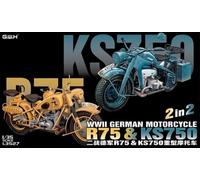 R75 e KS750 Motocicletta 1/35 - GREAT WALL HOBBY L3527