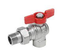 R789X045 Valvola a sfera a squadra, attacchi F-M, passaggio totale GIACOMINI