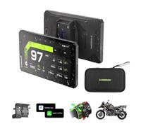 R7M 7" Display per Moto BMW con Borsa da Trasporto rigida - CarPlay e Android Auto Wireless | Controllo Wonder Wheel & Action Cam, Dati TPMS/RPM, OTA, GPS IP69K, Nav Prep