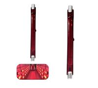 R7S Lampada Alogena 118mm 200W Dimmerabile, Lampadina Riscaldante Rosso Risparmio Energetico COB Lineare Luce 200Lm, Illuminazione Fascio 360° Lampadine Infrarossi R7S, Nessuno Sfarfallio, 2 Pezzi