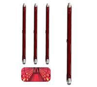 R7S Lampada Alogena 254mm 1300W Dimmerabile, Lampadina Riscaldante Rosso Risparmio Energetico COB Lineare Luce 1300Lm, Illuminazione Fascio 360° Lampadine Infrarossi R7S, Nessuno Sfarfallio, 4 Pezzi