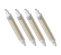 R7S LED 118mm Lampadina 10W Dimmerabile, Luci di inondazione tipo J a doppio attacco (100W Alogeno T3 Equivalente), Lampade Lineare 1000 Lm 360 Gradi, Confezione da 4 (Bianco Naturale 4000K)