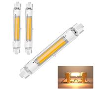 R7S LED 78mm 15W Dimmerabile Lampadina,R7S 15W LED 78mm COB Equivalenti a 150W Lampada Alogena,R7S LED Lamp Bianco Caldo 3000K,1500LM Nessun Sfarfallio,Illuminazione Fascio 360°,220-240CV,2 pcs