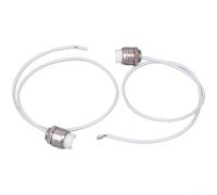 R7S Portalampada Doppio Lato con Cavo di Collegamento per Lampade Lineari Applique Argento 35cm