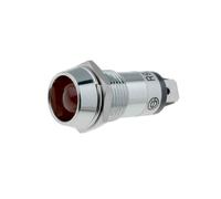 R9-86L-01-12RED Spia di controllo: LED rosso concavo 12VDC Ø14,2mm IP40 conne...