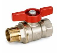 R914 Valvola con attacchi F-M maniglia a farfalla R914X023 1/2" GIACOMINI