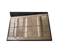 Ra 0,012-1600 μm in lega di metallo rugosità superficiale, modello di confronto per lavorazione dei metalli CNC, controllo qualità 8 x 10 x 3 cm (C)