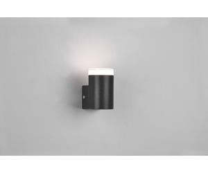 Ra applique nera ip44 h.8,3cm Moderno LED