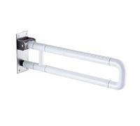 Ra - Bracciolo di sicurezza pieghevole per il bagno, in acciaio inox, per anziani e disabili, antiscivolo, dimensioni: 75 cm, confezione da 1