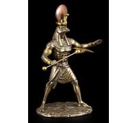 Ra Figura - Egiziano Dio Del Sole IN Bronzo - Guerriero Horus