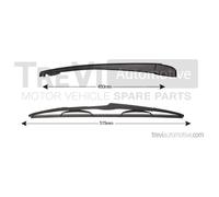 RA344 Braccio tergi, Pulizia cristalli Trevi Automotive