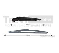 RA392 Braccio tergi, Pulizia cristalli Trevi Automotive
