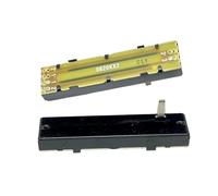 RA45D2 - Potenziometro a scorrimento diretto a binario singolo, 73 mm, B20K, lunghezza albero 15 mm, 1 pezzo