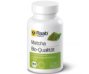 Raab Vitalfood Matcha capsule in lattina bio