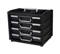 Raaco 137225 Handybox 55 x 4 - Nero/Argento