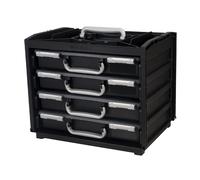 Raaco 137225 HandyBox 55 X 4 - Nero/Argento