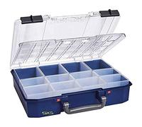 Raaco CarryLite 80 4x8-12 scatola organizer, 12 scomparti, 33.7 x 27.8 | Coperchio trasparente, per viti e minuteria, 33.7 x 27.8 x 8.2 cm, capacità 10 kg, Per minuteria, stoccaggio