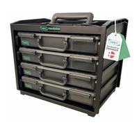Raaco HandyBox 55x4, Multibox con 4 Organizer Minuteria per Piccoli set