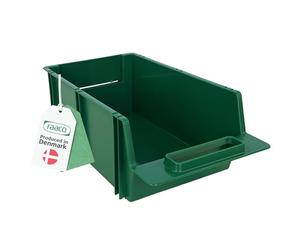 Raaco Scatola Impilabile 6-1100, Vaschette Plastica Impilabile per Scaffali 31 cm, Capacità 30 kg, Scatola Impilabile per Officina e Garage, Organizzatore Minuteria e Attrezzi, 37,5 x 21 x 13,6 cm