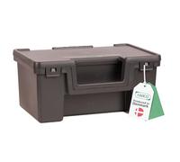 Raaco Solid 1 Casetta Atrezzi Vuota Impilabile 17 x 27,5 x 12,5 cm box | Valigetta Plastica Rigida con Maniglia di Transporto, Capacità 15 kg, Porta Utensili Leggero, Resistente agli Impatti, modulo