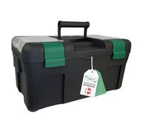 raaco Toolbox 20" Cassetta Attrezzi in Plastica, Cassetta Attrezzi Vuota, 27,5 x 51,8 x 26 cm, 30 kg Capacità, Resistente, Scomparto Interno e Vano Portaoggetti, Cassettiera Officina portautensili