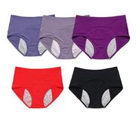 RAAMKA Slip per Incontinenza Assorbenti da Donna, Intimo a Vita Alta a Tenuta Stagna, Mutandine Mestruali a Prova di Perdite Taglie Forti Pantaloni Fisiologici Lavabili Riutilizzabili