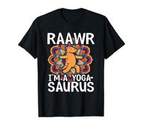 Raawr I'm A Yogasaurus Mandala Dinosauri Yoga Maglietta