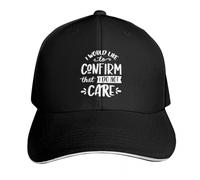 RAAXIHL Vorrei confermare Che Non Mi Interessa Citazioni sarcastiche Divertenti Berretto da Baseball Visiera Donne Cappelli da Uomo, Regalo