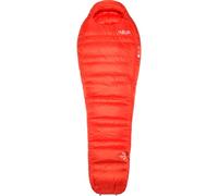 Rab - Sacco a pelo per 3 stagioni - Alpine -12C / 10F Dark Horizon/Tuscan Red - Taglia Sinistra - rosso
