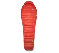 Rab - Alpine -12C / 10F - Sacco a pelo in piuma Regular Wide - Body Size: 185 cm Zip: Left Dark Horizon /rosso