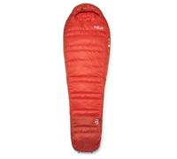 Rab - Sacco a pelo da bivacco/trekking - Alpine -6C / 20F Dark Horizon/Tuscan Red - Taglia Sinistra - rosso