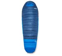 Rab - Ascent -12C / 10F - Sacco a pelo in piuma Regular Wide - Body Size: 185 cm Zip: Left blu