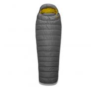 Rab - Ascent Pro 400 - Sacco a pelo in piuma bis 185 cm Körperlänge Zip: Left Granite