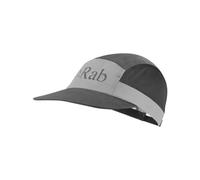 Rab Momentum - Cappello a 5 pannelli, leggero, traspirante, per trail running ed escursionismo, Grafene/Zinco chiaro/Ebano, Taglia unica