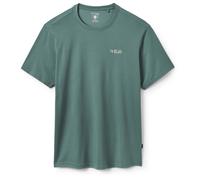 Rab - T-shirt da escursionismo stretch e traspirante - Crimp Elevation Tee Sage per Uomo in Legno - Taglia L - Verde